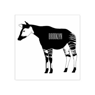 Okapi cartoon Illustration Gummistempel