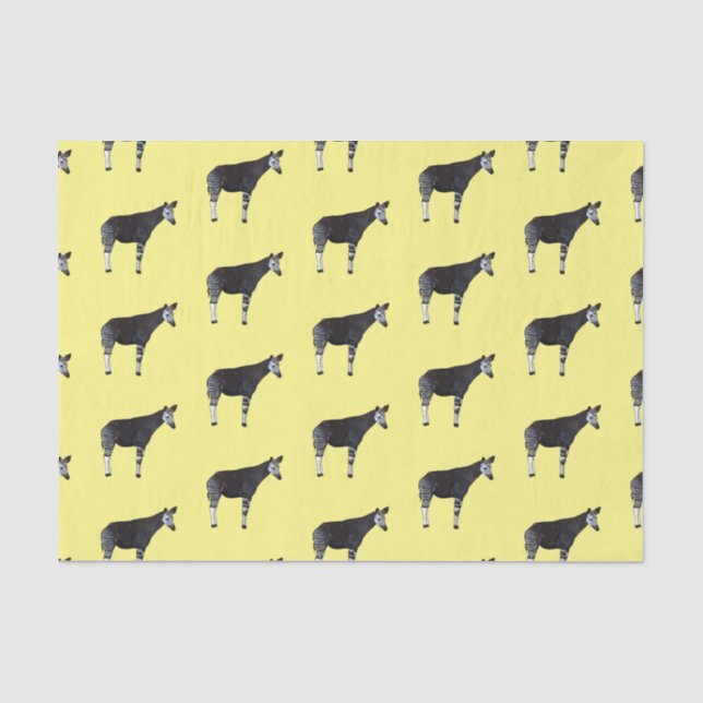 Okapi cartoon Illustration Seidenpapier (Vorderseite)