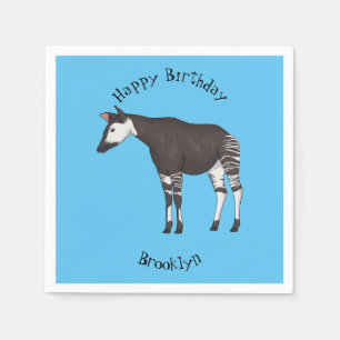 Okapi cartoon Illustration Serviette