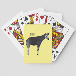 Okapi cartoon Illustration Spielkarten