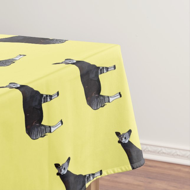 Okapi cartoon Illustration Tischdecke (Beispiel)