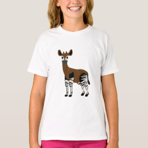Okapi-Cartoon, majestätisches Okapi-Tier, Okapi-Li T-Shirt