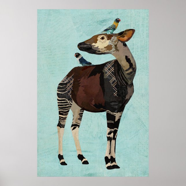 OKAPI & FEATHERS POSTER (Vorne)