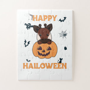 Okapi in Pumpkin Niedlich Okapis Happy Halloween Puzzle
