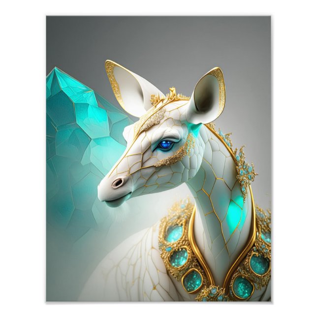 OKAPI MOTU Forrest Giraffe Insel Lemuria Fotodruck (Vorne)