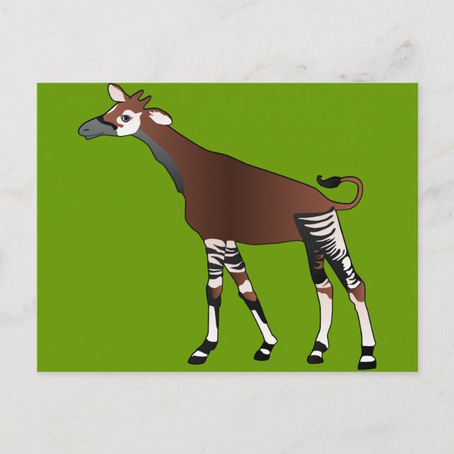 Okapi Postkarte (Vorderseite)