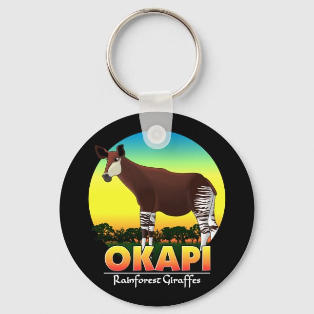 Okapi Schlüsselanhänger (Vorderseite)