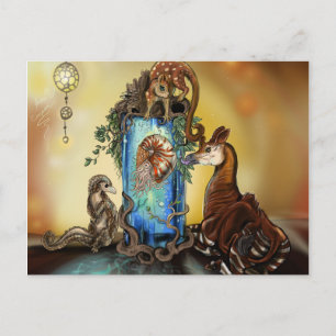 Okapi und die Ämter Postkarte