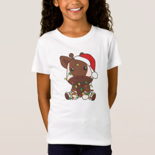 Okapi Weihnachten Winter Tiere Holiday Okapis T-Shirt