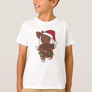 Okapi Weihnachten Winter Tiere Holiday Okapis T-Shirt