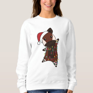 Okapi Weihnachtsschnee Wintertiere Okapis Sweatshirt
