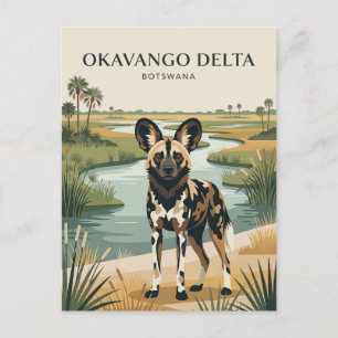 Okavango-Delta Botswana Postkarte