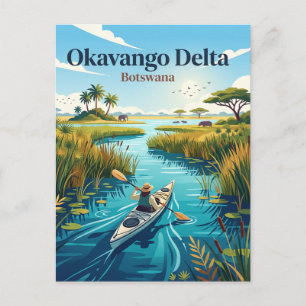 Okavango-Delta Botswana Postkarte