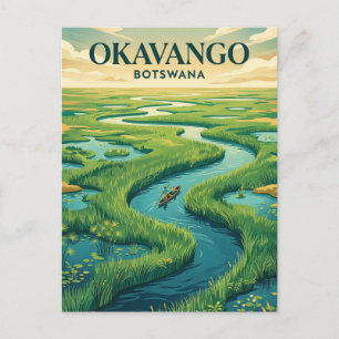 Okavango-Delta, Maun, Nordwesten Postkarte