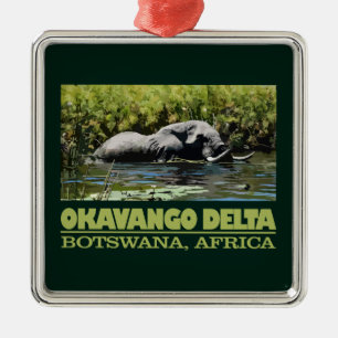 Okavango Delta Ornament Aus Metall