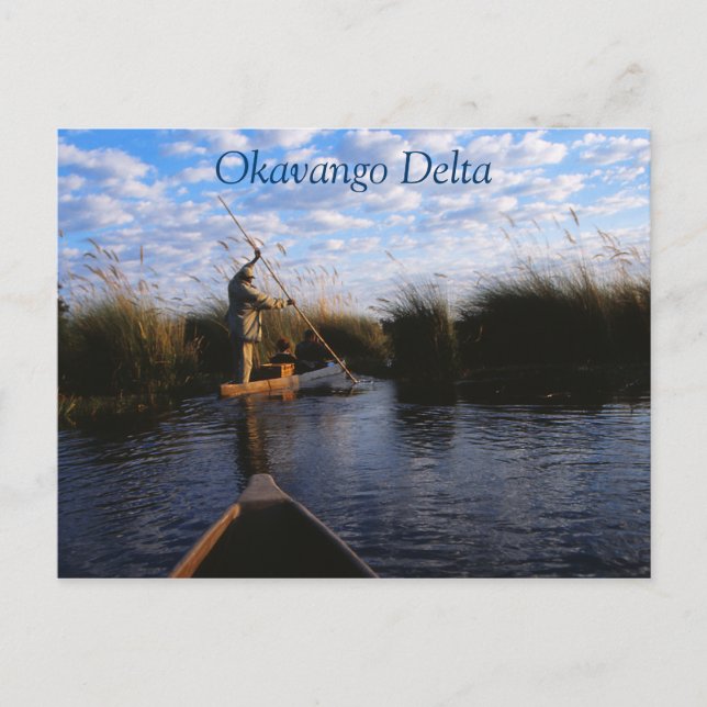 Okavango Delta Travel Postkarte (Vorderseite)