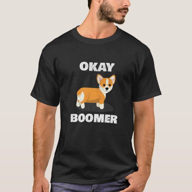 Okay, Boomer Corgi Ok Boomer T-Shirt (Vorderseite)