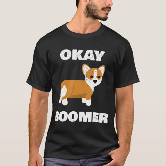 Okay, Boomer Corgi Ok Boomer T-Shirt (Vorderseite)