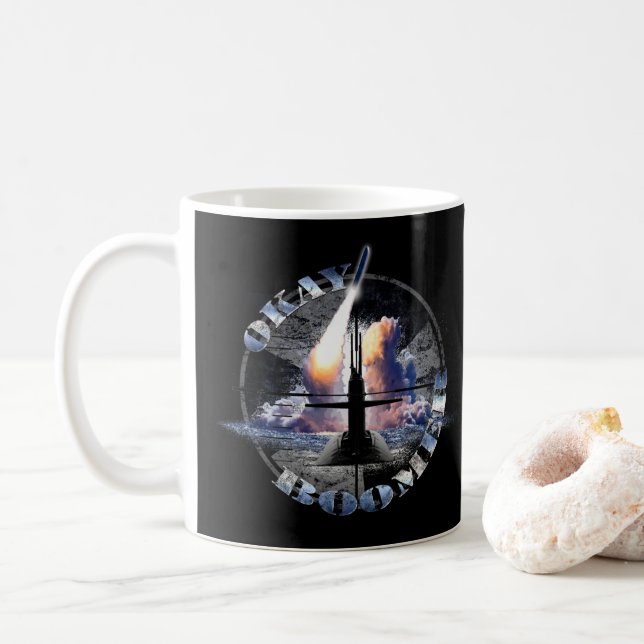 OKAY BOOMER Nukleare US-Marine Kaffeetasse (Mit Donut)