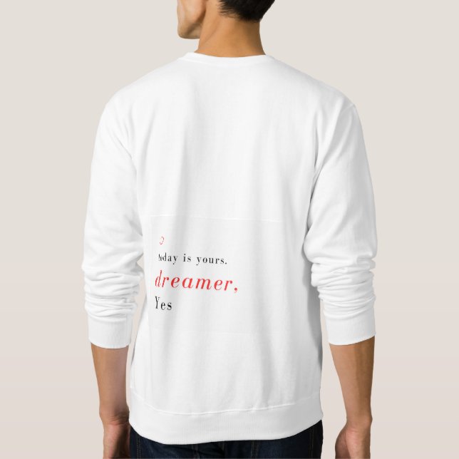 'OKAY Dreamer' Long Sleeve Crew Neck Sweatshirt (Rückseite)