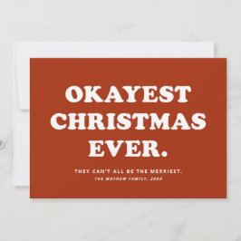 Okay est Weihnachten Eher lustige rote Weihnachtsk