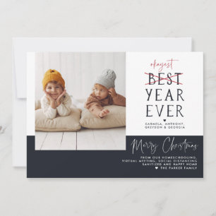 Okay, Jahr für Jahr Funny Christmas Holiday Foto Feiertagskarte