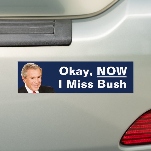 Okay, jetzt verzeihe ich Präsident Bush - Anti Tru Autoaufkleber (Auf Auto)