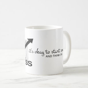 Okay: Positivität und Ruhe einsetzen Kaffeetasse