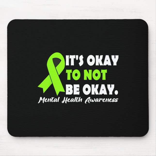 Okay, um nicht in Ordnung zu sein Ribbon psychisch Mousepad (Vorne)