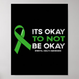 Okay, um nicht okay sein psychische Gesundheit Bew Poster