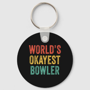 Okayester Bowling-Fan Lustiger Bowling-Liebhaber V Schlüsselanhänger