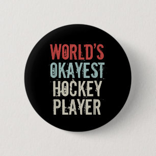 Okayester Eishockeyspieler der Welt Olympischer Ei Button