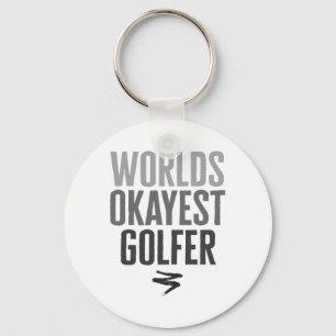 Okayester Golfer der Welt Lustiges Geschenk Schlüsselanhänger
