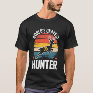 Okayester Jäger der Welt Vintage-Design T-Shirt