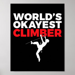 Okayester Kletterer Baumfels Kletterer Poster