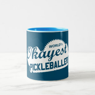 Okayester Pickleballer der Welt Zweifarbige Tasse