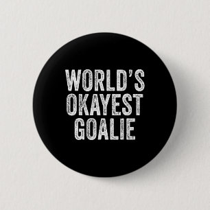 Okayester Torwart Fußball Lacrosse Sport Vint Button