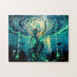 Okeanos Primordial Titan of the Ocean from Greek M Puzzle