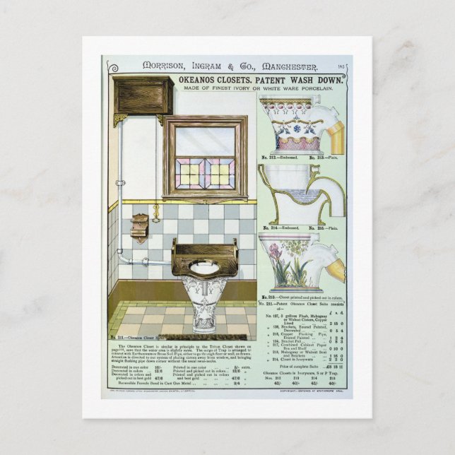 Okeanos Wandschränke von einem Katalog der Postkarte (Vorderseite)