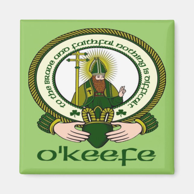 O'Keefe Clan Motto Magnet (Vorne)