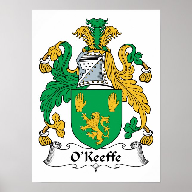 O'Keefe Familienwappen Poster (Vorne)