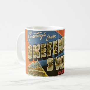 Okefenokee-Sumpf-Postkarten-Tasse Kaffeetasse