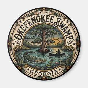 Okefenokee-Sumpf USA Magnet