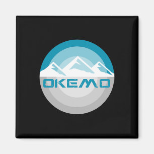 Okemo Berg Vermont Retro Vintage Snowboard Ski Magnet