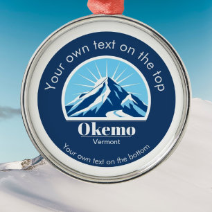Okemo Colorado Skigebiet Medaille Ornament Aus Metall