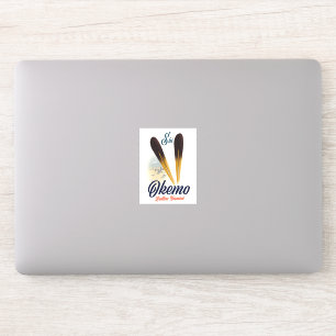 Okemo Ludlow Vermont Skiposter Aufkleber