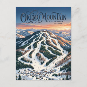 Okemo Mountain Vermont Postkarte