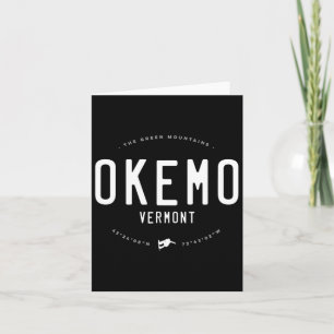 Okemo Vermont Grafik erschüttert Vintage Snowboard Karte