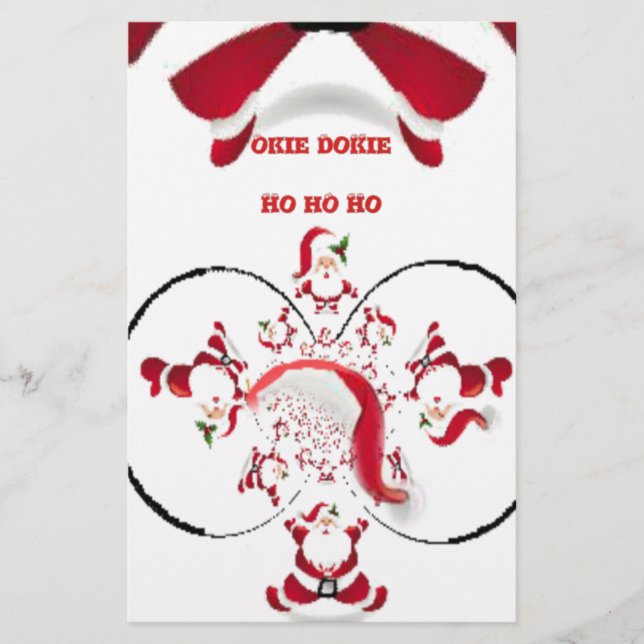 Oki Dokie Santa! Briefpapier (Vorderseite)