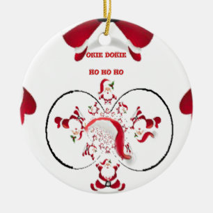 Oki Dokie Santa! Keramik Ornament